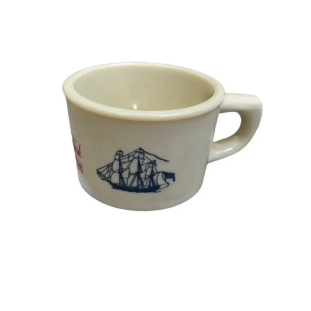 Old Spice Shulton 1960’s-70’s Ceramic Shaving Mug Ship Grand Turk Salem 1786